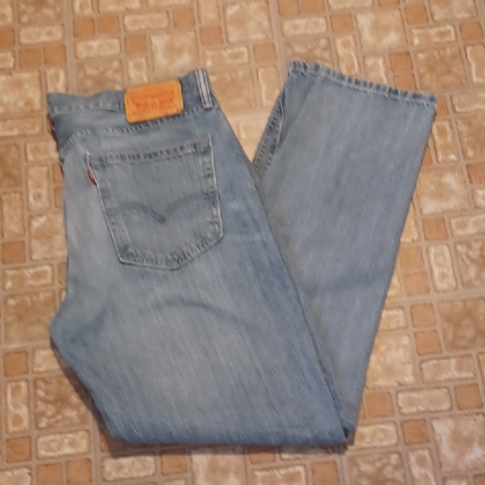 Levi's Light Blue Straight Jeans Size 36x30